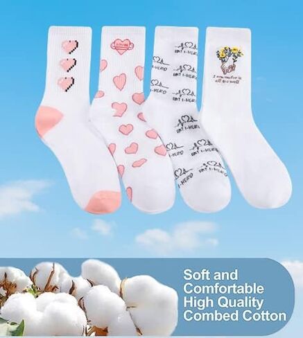 YUOOS Womens Soft Cotton Socks - Singer Album Inspired Long Socks for Girls and Fans Gift in Kuwait