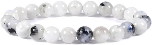 Justinstones Gem Semi Precious Gemstone 8mm Round Beads Stretch Bracelet 7 Inch Unisex in Saudi Arabia