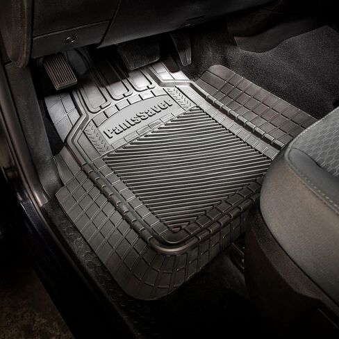 PantsSaver 3D All Weather Car Floor Mats - Trimmable Waterproof Rubber Liners All Season Protection for Car, Truck, SUV, Minivan - Fits Honda, Ford, Toyota, Nissan, Hyundai, Jeep & More 5 PC Set, Gray in Saudi Arabia