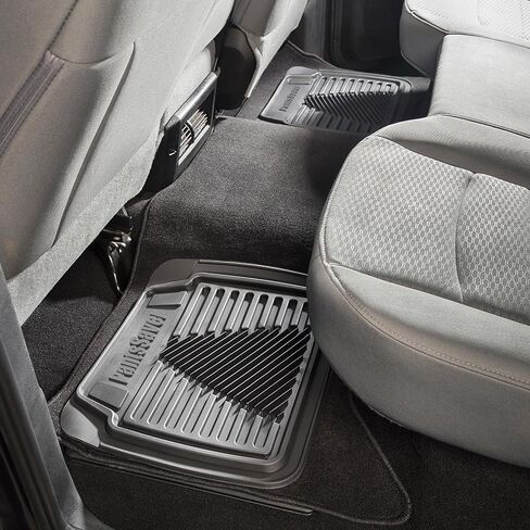 PantsSaver 3D All Weather Car Floor Mats - Trimmable Waterproof Rubber Liners All Season Protection for Car, Truck, SUV, Minivan - Fits Honda, Ford, Toyota, Nissan, Hyundai, Jeep & More 5 PC Set, Gray in Saudi Arabia