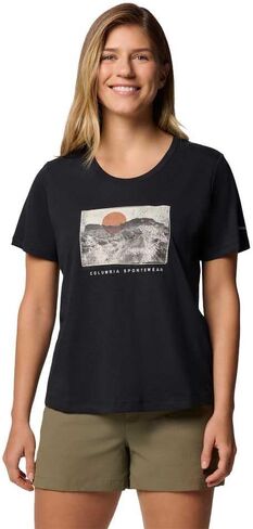 Columbia Women's Ruby Springs Graphic Scoop Neck Short Sleeve in Saudi Arabia