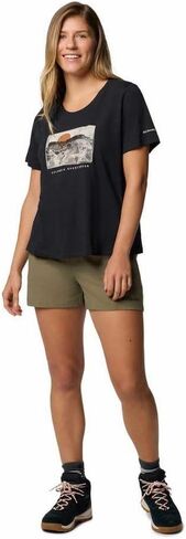 Columbia Women's Ruby Springs Graphic Scoop Neck Short Sleeve in Saudi Arabia