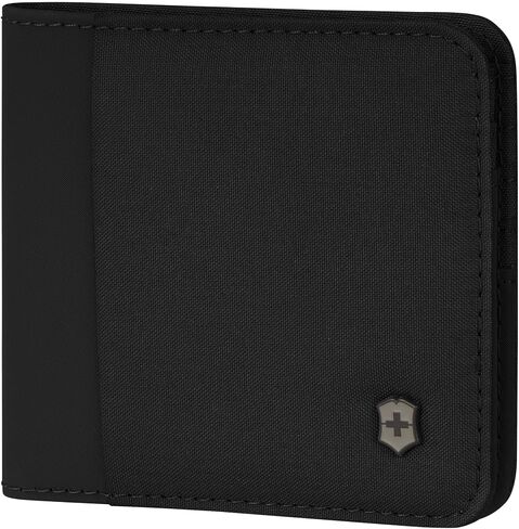Victorinox Travel Essentials, Bi-Fold Wallet, RFID Wallet with Bill Compartment, Card Slots, ID Window and Coin Pocket - Black in Kuwait