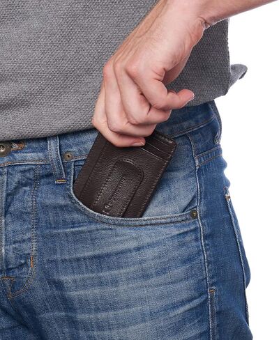 Alpine Swiss RFID Dermot Money Clip Front Pocket Wallet For Men Leather Comes in a Gift Box in Saudi Arabia