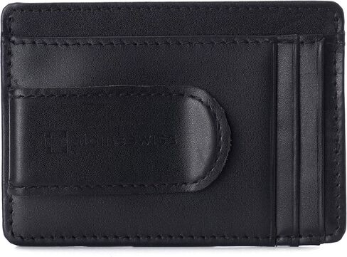 Alpine Swiss RFID Dermot Money Clip Front Pocket Wallet For Men Leather Comes in a Gift Box in Saudi Arabia