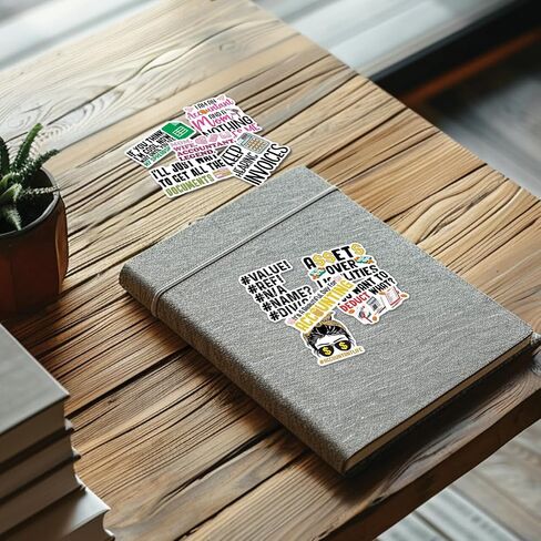 (10pcs) Accountant Stickers Accounting Spreadsheet Gift Funny Accounting Gifts Multiple Different Design, Waterproof, UV- Resistant, Suitable for Tumbler, Laptop, Car, Truck in Saudi Arabia