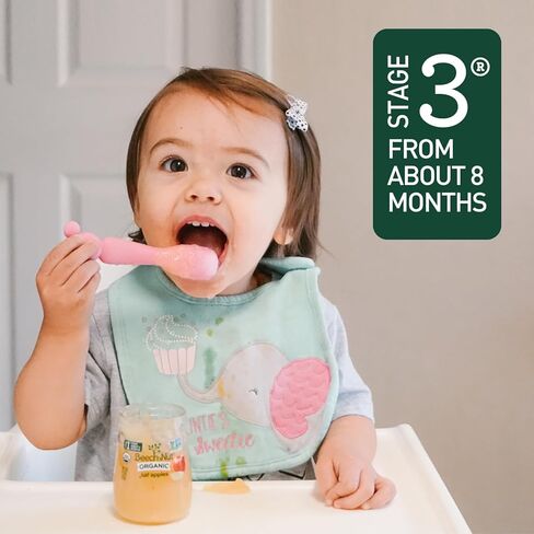 Beech-Nut Organic Baby Food Jars, Organic Apple Pumpkin & Granola Puree, Stage 2 Baby Food for Babies 6 Months and Up, Non-GMO, 4oz Glass Jars, 10ct in Saudi Arabia
