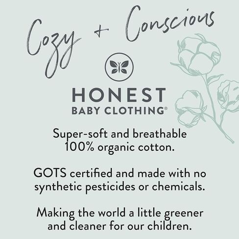 HonestBaby Multipack أقمشة التجشؤ المحبوكة ثلاثية الطي ناعمة ماصة 100% من القطن العضوي للأطفال الرضع الأولاد والبنات للجنسين، 5 قطع باللون الأزرق المتدرج، مقاس واحد in Saudi Arabia