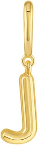 Gorjana - Charm Helium Parker ALPHABET - تشطيب مقعود 18 كيلو بايت - سحر التصميم الأولي - إغلاق المفصلات - الوزن الخفيف والمريح in Kuwait