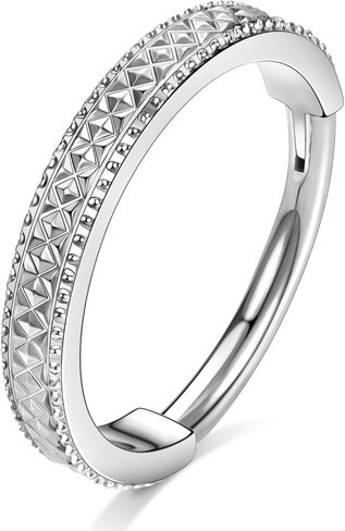 Funlmo 16g Conch Cratilage Percing Jewelry 316L Surgical Steel Chartilage Hoop Helix Rook Tragus Orbital Percing Jewelry Nose Ring Hoop in Kuwait