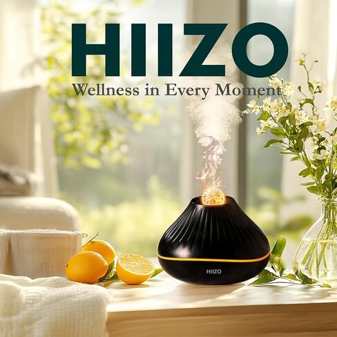 A18 Aroma Diffuser - Daffodil Bulb Design, Ultrasonic Essential Oil Diffuser with LED Flame Light, Quiet Aromatherapy Diffuser for Home & Office, Ideal for Yoga & Sleep (Elegant White) in Saudi Arabia