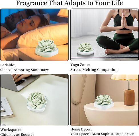 Rose Heart Passive Aromatherapy Diffuser - Decorative Essential Oil Stone for Home/Yoga/Office, Stress Relief & Romantic Ambiance in Saudi Arabia