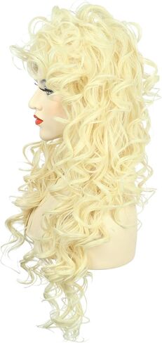 Karlery Women's Long Wave Red Hair Halloween Cosplay Cosplay Wig Anime Costume Party Wig in Kuwait
