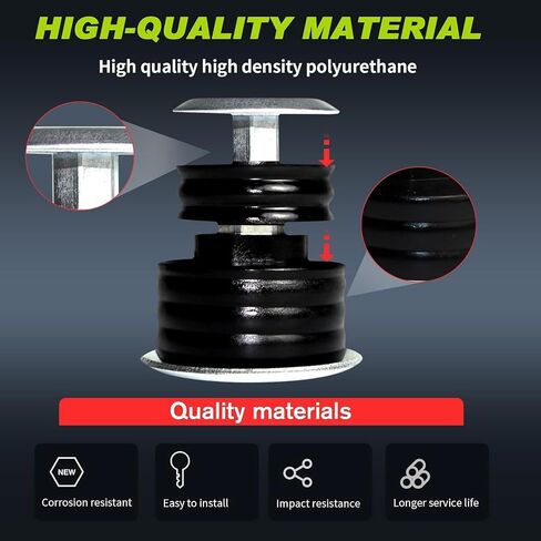KF04060BK 2008-2016 Ford F250 F350 Body Mount Bushing, Body Cab Mounts, Cab Bushing Kit, Body Mount Bushing Kit, Steel Sleeves & Hardware in Kuwait
