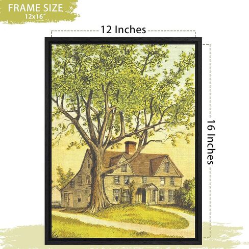 ABTGT 12x16 Canvas Floating Frame مع إطار عائم عميق ، أسود للوحات اللوحات القماشية مع إطار فن الجدار العمودي أو الرأسي أو الأفقي للطباعة ديكور اللوحة الزيتية الماس ، 1 حزمة. in Kuwait