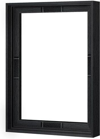 ABTGT 12x16 Canvas Floating Frame مع إطار عائم عميق ، أسود للوحات اللوحات القماشية مع إطار فن الجدار العمودي أو الرأسي أو الأفقي للطباعة ديكور اللوحة الزيتية الماس ، 1 حزمة. in Kuwait