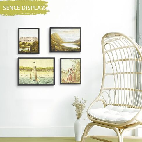 ABTGT 12x16 Canvas Floating Frame مع إطار عائم عميق ، أسود للوحات اللوحات القماشية مع إطار فن الجدار العمودي أو الرأسي أو الأفقي للطباعة ديكور اللوحة الزيتية الماس ، 1 حزمة. in Kuwait