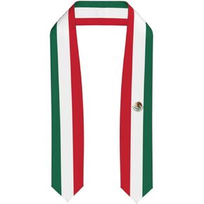 National Flag Graduation Stole, 72 Inch Length Double Sided Graduation Scarf, Graduation Congratulation Gifts