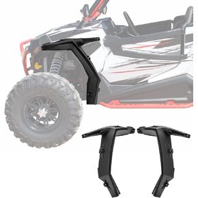 WeiSen Front Wider Fender Flares, Full Coverage Mud Guard Extensions No Drill Compatible with Polaris RZR XP 1000/Turbo/S 1000/900/900 S 2 or 4 Seater 2014-2024#2881985