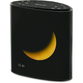 Homedics Sound Sleep Moon Dream Sound Machine and Alarm Clock, Enhance Sleep,18 Soothing Sounds, Lunar Display, Bluetooth® Connectivity Speaker, and Adjustable Brightness