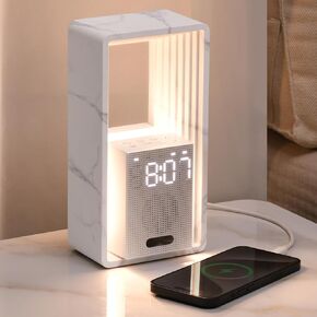 Wilit Digital Alarm for Heavy Sleeper ، Sunrise Way-Up Light ، 9 Aid Aid White Sounds Machine ، ضوء ليلي قابل لللمس ، غفوة ، ميناء شحن USB ، ساعة نوم مثالية ، هدية للنساء ، الرجال ، المراهقين