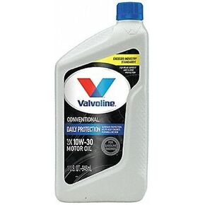 زيت Valvolinemotor ، HD ، 10W30 ، تقليدي ، زجاجة QT واحدة ، كل منها