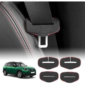 Kungkic for 2024 2025 Mustang Car Car Car Care Belt Boxle Coverns Cover Cover Cover Cover Anti-Spcratch Belt Belt Buckle Protector Car Interior Care (PU)