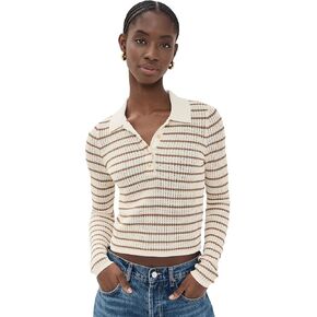 Rag & Bone Women's Viola Stripe Polo Sweater