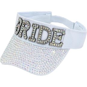 Shiny Rhinestones Sun Visor Party Summer Cap Visor Caps Women Wedding Party Bridesmaid Bride