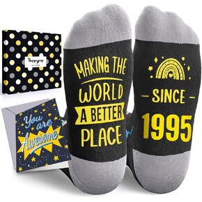 HAPPYPOP 30th Birthday Gifts for Men - Socks for 30 Year Olds, 30th Birthday Socks, Best Gifts for 30 Year Old Man Woman