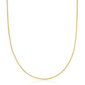 Ross-Simons 1.2mm 14kt قلادة القمح الذهب الأصفر. 20 بوصة