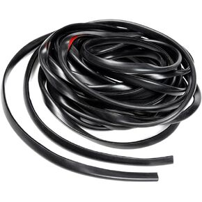 Grand Orange Fender Flare Flare Edge Trim ، شريط ختم مطاطي عالمي للآبار وعجلات الشاحنات ، W/ 3M شريط لاصق من فئة السيارات ، مساحات 30 قدمًا أسود