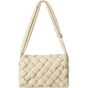 NAARIIAN Puffer Crossbody Bag for Women Lightweight Quilted Puffer Shoulder Bags with Adjustable Strap Puffy Woven Purse in Kuwait