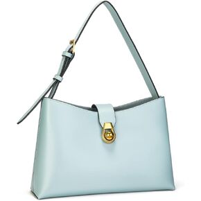 C.Paravano Shoulder Bags for Women | Glossy Leather PU Tote Bag with Zipper Closure | Hobo Handbag | Under the Arm Purses