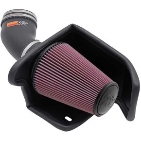 K&N Cold Air Countake System: مرشح الهواء عالي التدفق ، وزيادة الأداء والقطر: متوافق مع 2001-2004 Ford: F150 Harley Davidson ، F150 Lighting ، 57-2549
