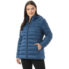 32 Degrees Women’s Water-Repellent Packable Down Jacket, Ultra-Light with Detachable Hood