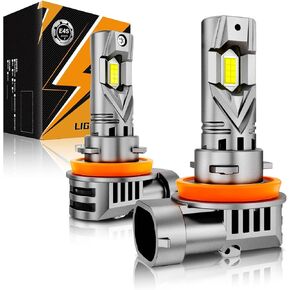 Auxbeam H11 H8 H9 Fog Light, 22000LM 6500K White, Wireless H11 Light for Off-Road Use or Fog Light, Plug and Play