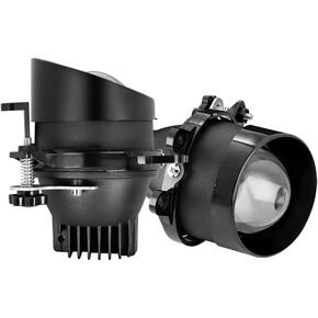 CT6-6 Tri-Color LED Fog Lights for Toyota – 55W 3570 Chips, High/Low Beam Projector Lens, 12-32V Universal Voltage, Split Brackets, 6000K/3000K/4300K (Pair)