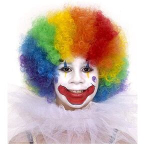 Rubies Girls Clown Wig, Rainbow Costume Wig for Themed Parties and Halloween, One Size US