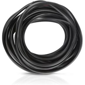 PIT66 60 Feet Fender Flare Rubber Seal, Fender Flare Edge Trim, Fender Flare Gasket for Car and Truck Wheel Wells Rubber Gasket for Fender Flares Universal