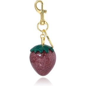 Fruit Bag Charm Keychain - Gold Key Chain, Cute Purse Handbags Accessories - Beautiful Gift for Women