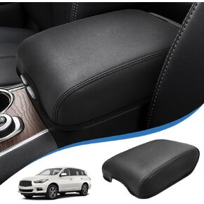 غطاء وحدة التحكم المركزية لـ Infiniti QX60 JX35 ، Nissan Pathfinder 2013-2020 ، واقي وسادة مسند الذراعين ، وغطاء وحدة التحكم فينيل بو الأوسط المضاد للخلع لإكسسوارات Nissan Pathfinder