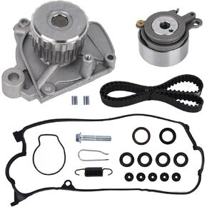Autoround Timing Belt Kit with Water Pump Compatible with Honda Civic 2001 2002 2003 2004 2005 1.7L L4 SOHC