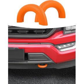 Tow Hook Cover for Ford F150 2009-2025,Tow Trailer Hitch Receiver Cover,Front Bumper Tow Hooks Rubber Protector Cover Exterior Accessories (Pink)