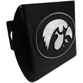University of Iowa Hawkeyes Metal Black Hitch Cover