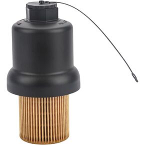 ZONFANT Oil Filter Housing Cover Cap Compatible With VW Audi Vehicle Eos Golf R GTI Jetta Paast A3 A4 A4 Quattro TT TT Quattro TTS Quattro 2005-2015, Replace #06D115408B 041-0004
