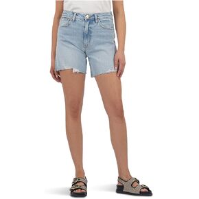 KUT from the Kloth Women's Hailey High-Rise Shorts with Raw Hem