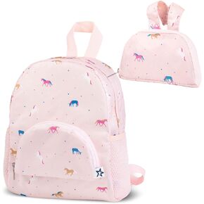 Tiny Twinkle Toddler Backpack – lightweight, waterproof, folds up into pouch. Great for travel, daycare, beach, swim school in Kuwait