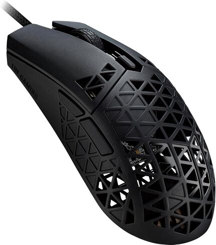 ASUS TUF M4 Wireless Gaming Mouse with Dual Wireless Modes - P306, Ambidextrous Design, 12,000 dpi Sensor, Six programmable Buttons, PBT top Cover Guard, Black Color in Saudi Arabia