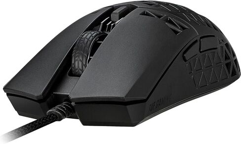 ASUS TUF M4 Wireless Gaming Mouse with Dual Wireless Modes - P306, Ambidextrous Design, 12,000 dpi Sensor, Six programmable Buttons, PBT top Cover Guard, Black Color in Saudi Arabia